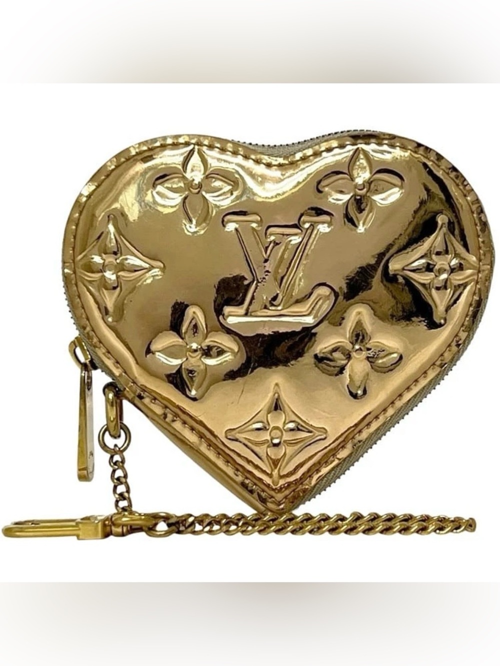 Louis Vuitton Monogram Miroir Heart Coin Purse Dore Gold Limited Edition - Picture 11 of 11